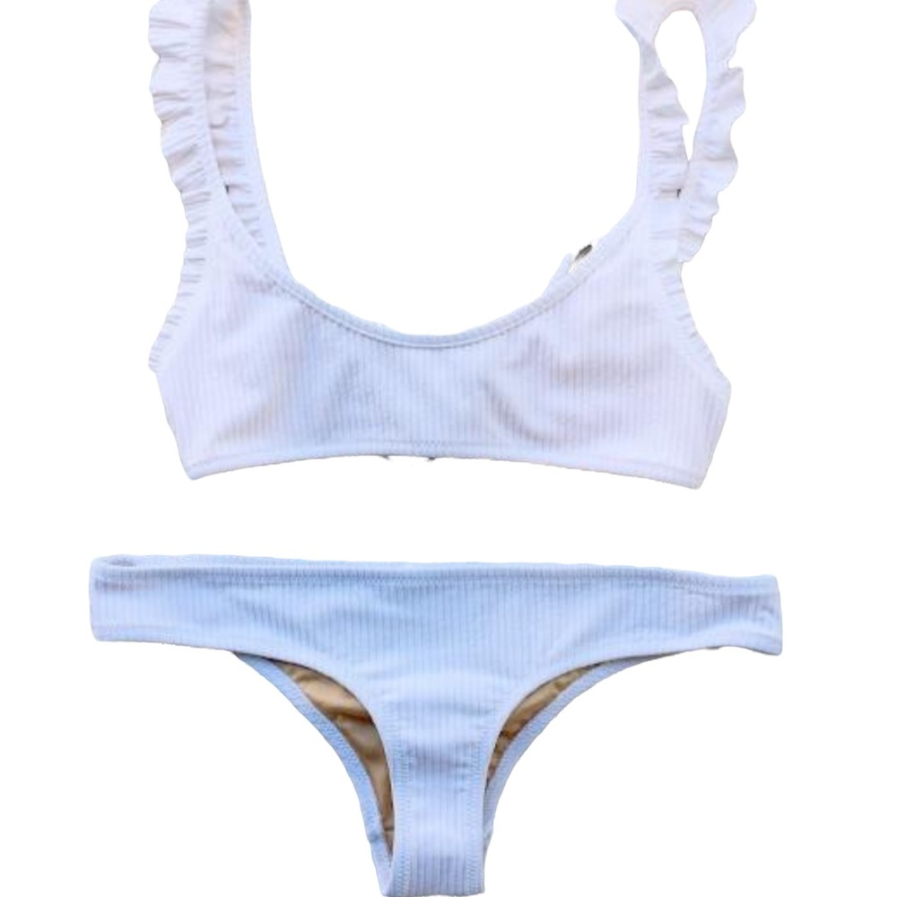 made by dawn Petal 2 Bikini Foam Rib sz S NWT